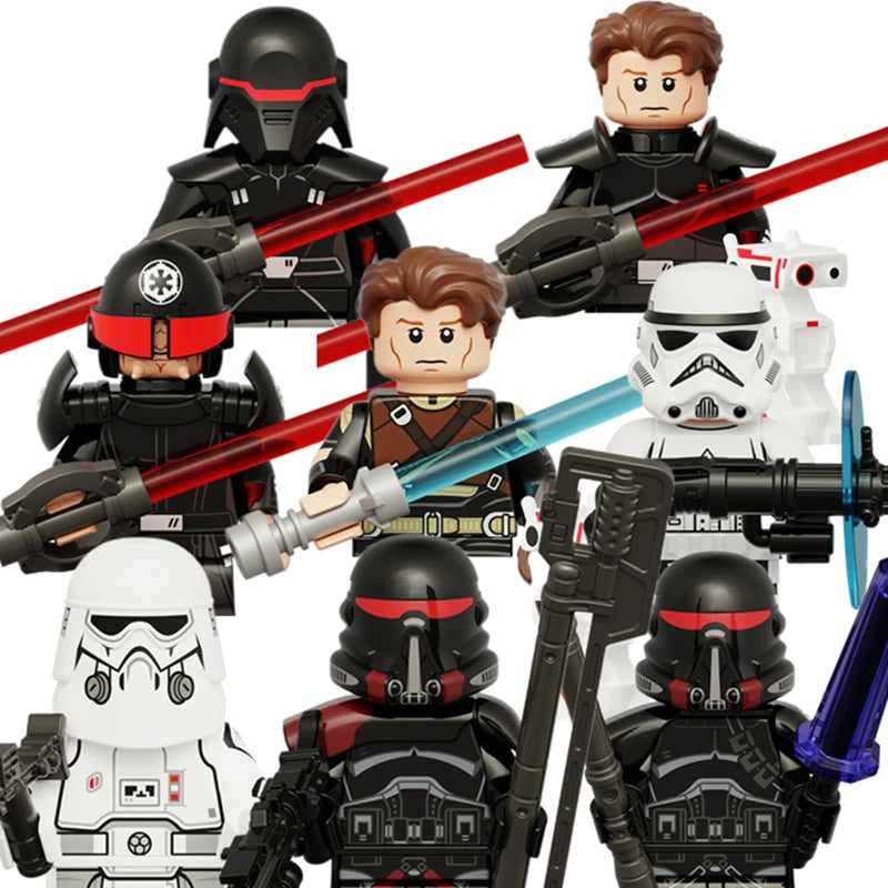 8pcs Anakin Darth Vader Obi-Wan Cal Kestis Jedi Star Wars Mini Man Figures M31