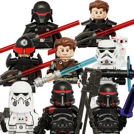 8pcs Anakin Darth Vader Obi-Wan Cal Kestis Jedi Star Wars Mini Man Figures M31