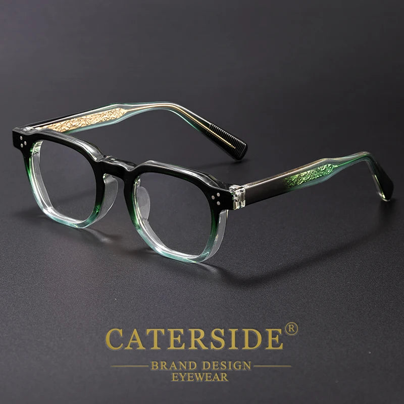 CATERSIDE Anti Blue Light Glasses for Men TR90 Frame High Quality Retro Square Computer Reading Glasses Women Optical Eyewear