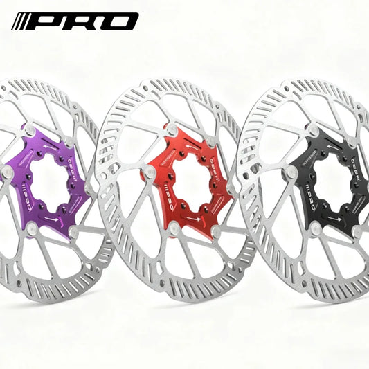 IIIPRO Bicycle Disc Brake Rotor Lightweight Bike Float Rotors Heat Dissipation High Braking Performance Disc 140/160/180MM