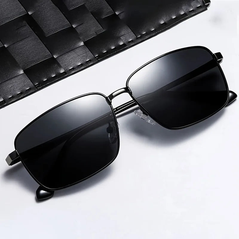 1pc Men's Square Frame Fashion Glasses Retro Fashion Glasses for Parties Photo Props Daily Accessories Stylish Glasses
