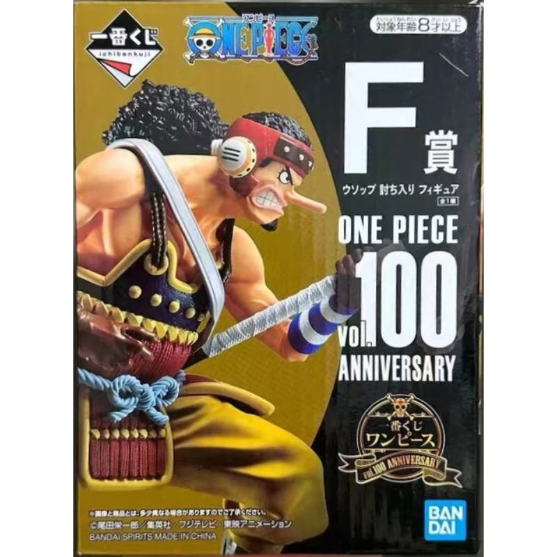 【IN STOCK】Original Bandai Ichiban Kuji One Piece Vol.100 Anniversary F Prize Usopp 15cm Figure PVC Collectible Model