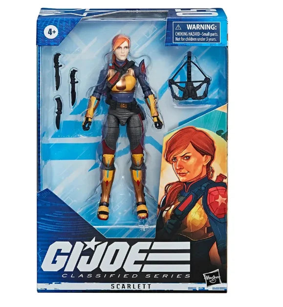 Original Hasbro G.I. Joe Classified Series Scarlett Anime Figure Toy Model Collection