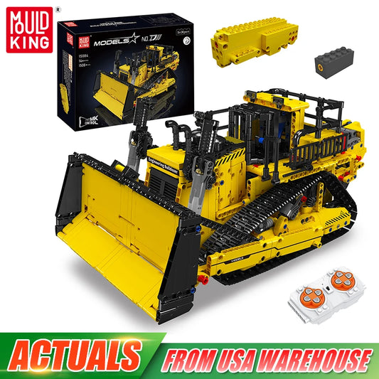 Mould King 15084 Technical truck, Control Bulldozer Building Block Assembly Set