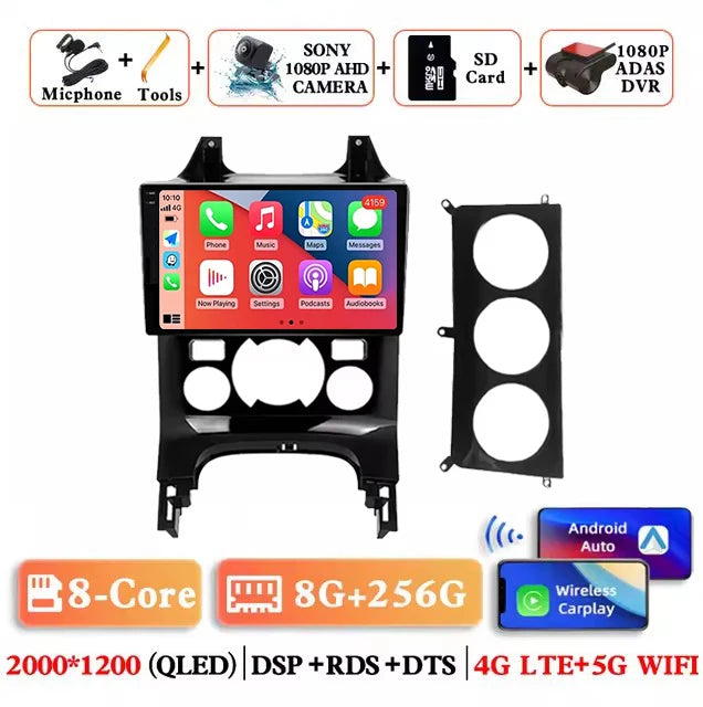 Android 15 Wireless Carplay Auto Car Radio for Peugeot 3008 2009-2015 Car Multimedia Player GPS 4G+WiFi Navigation Head Unit