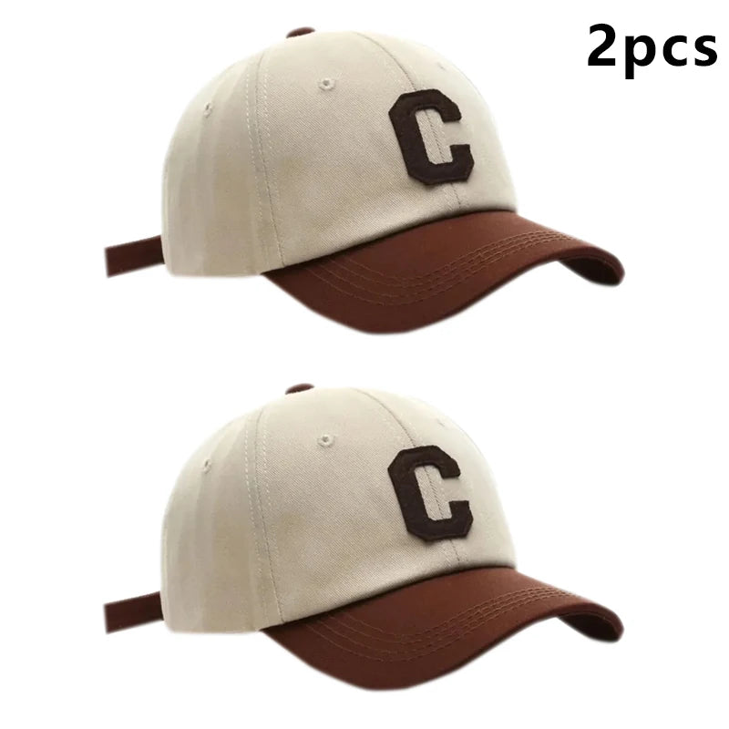Baseball Cap Hat Fashion Letter C Patch Hat Summer Sun Visors Caps Season Hats