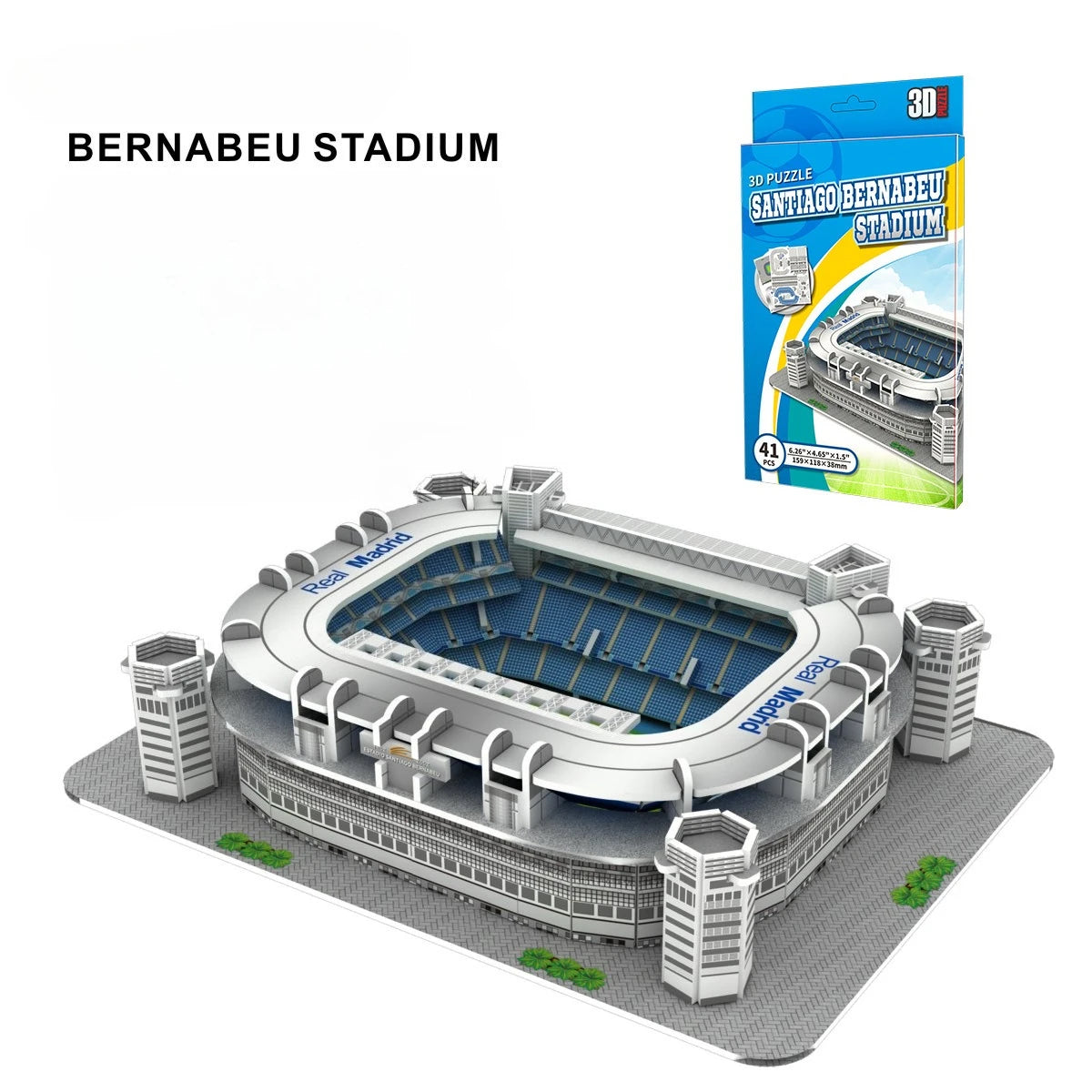 3D Stadium Puzzle Bernabeu Camp Nou Anfield Stadium  League Football Stadium Model, Famous Buildings Children's 3d Puzzle Toys