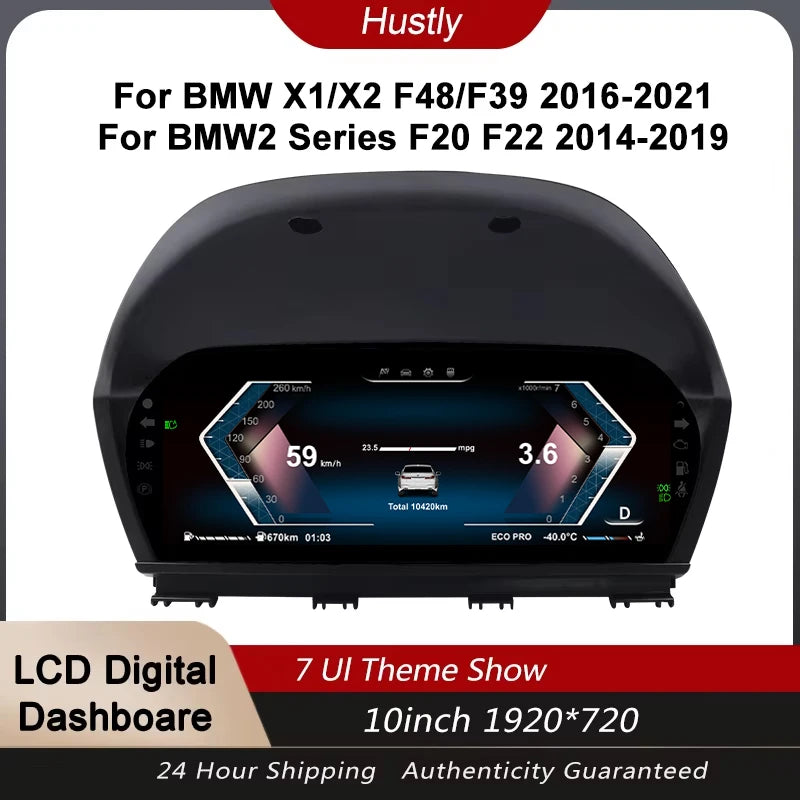 10” Digital Instrument Cluster For BMW 1/2 Series F20 F52 F22 F45 X1 F48 F49 F39 speedometer Cluster Instrument Panel