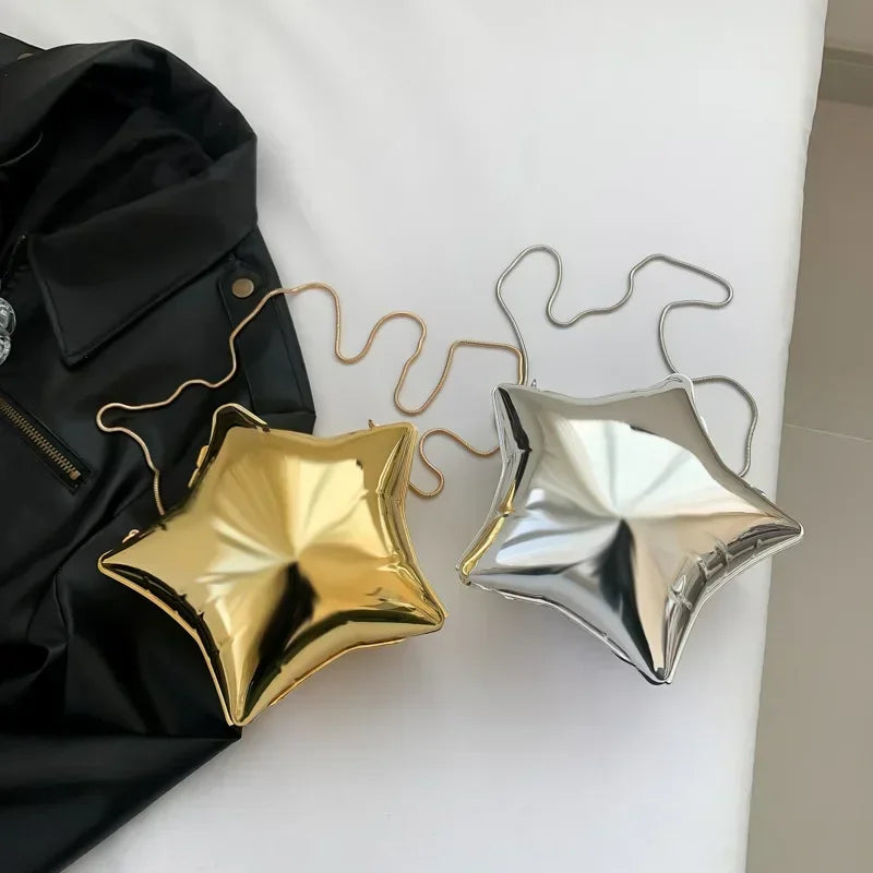 Acrylic Bright Five Pointed Star Zero Wallet 2026 Sweet Cool Spicy Girl Lipstick Party Mini Bag Banquet Niche Candy Colored Bags