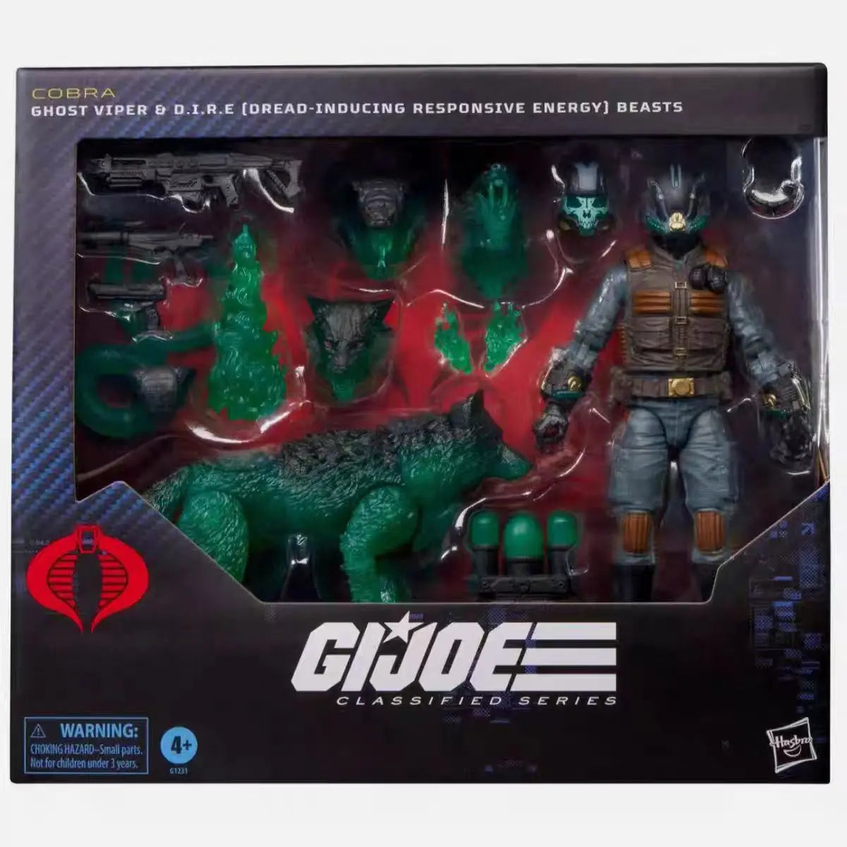 Original Hasbro G.I. Joe Classified Series 170 GHOST VIPER & D.I.R.E (OREAD-INDUCING RESPONSIVE ENERGY) BEASTS Anime Figure Toy