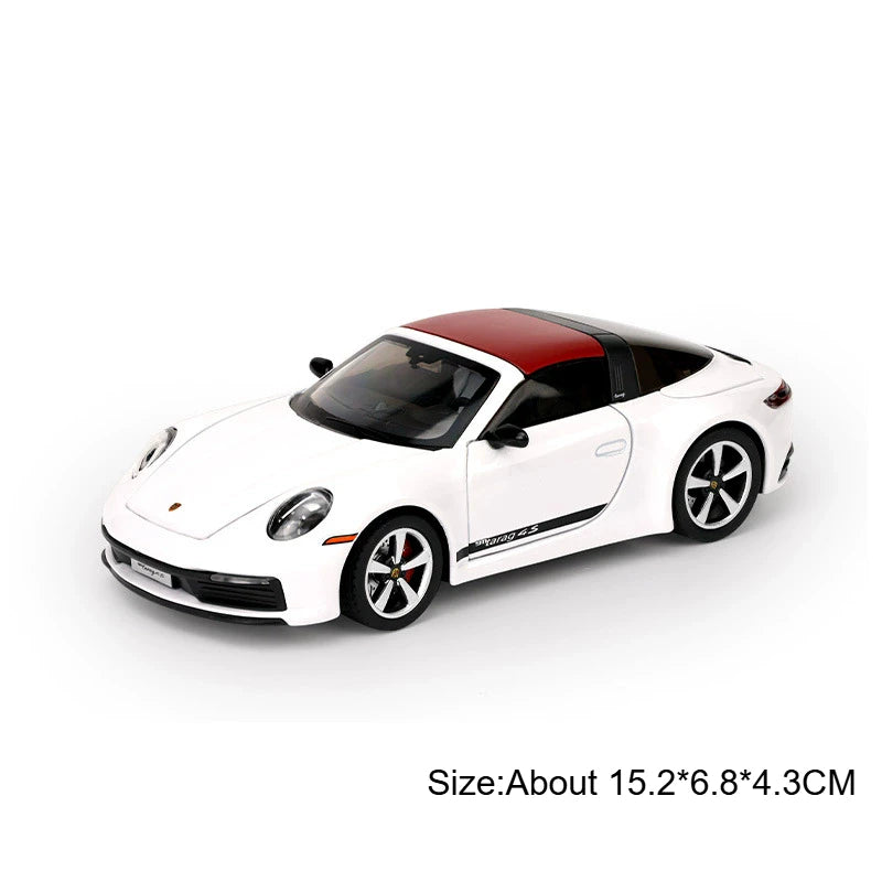 1:32 Scale 911 Targe Supra GT4 Miniature Model Alloy Diecast Toys Car Doors Opened with Sound Light Sportscar Gift That Boy Love