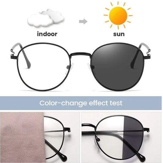 Photochromic Anti Radiation Glasses Women Man Anti Blue Ray Computer Eyeglasses 2 in 1 Eyeglasses Anti UV400