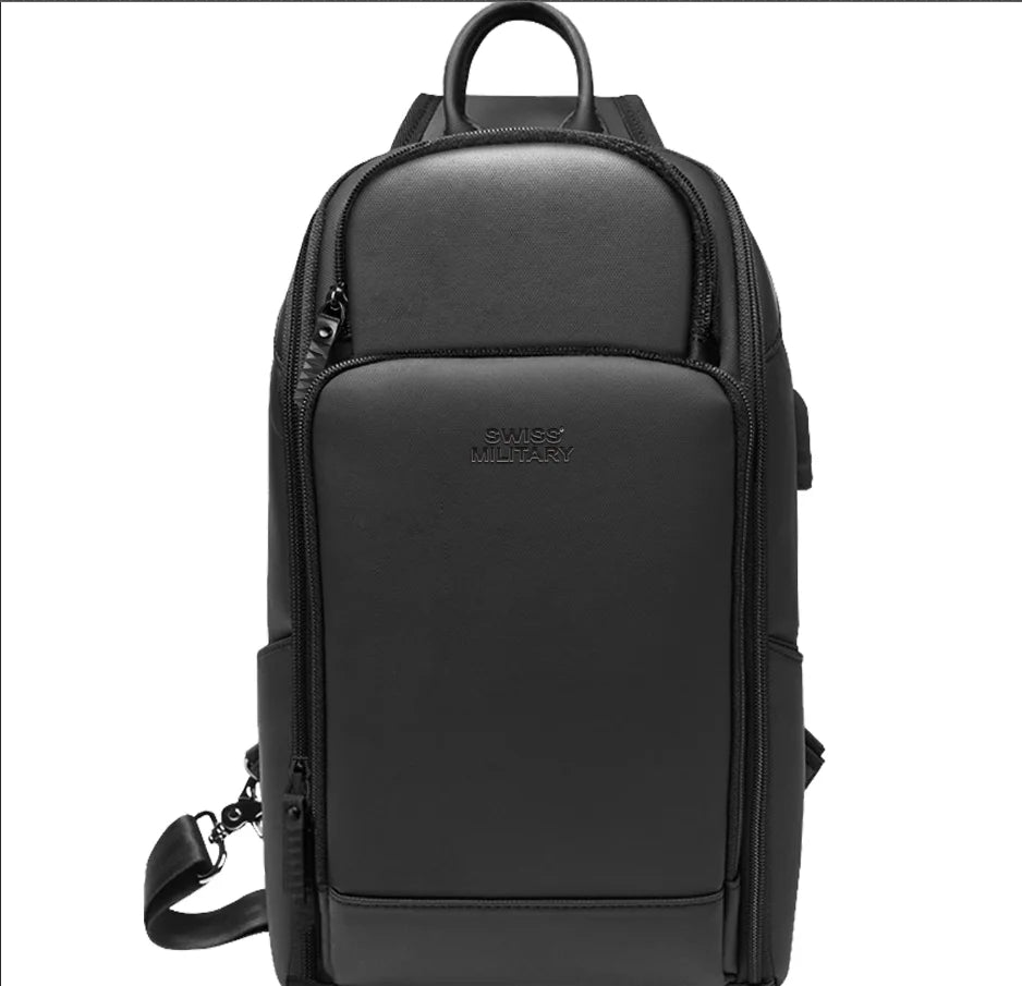 SWISS Men's Fashion Chest Bag Multifunctional Waterproof Shoulder Crossbody Bag
