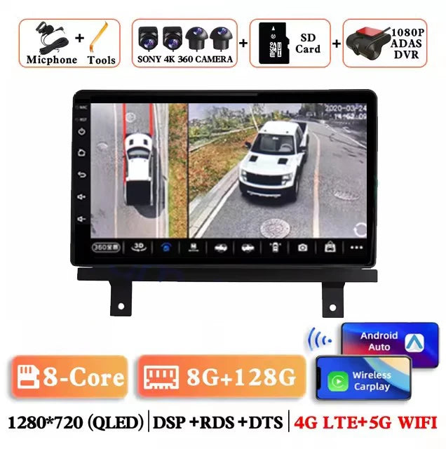 Android 15 Wireless Carplay Auto Car Radio For BAIC Beiqi Beijing X3 X5 2019 2020 2021 Multimedia Player GPS Navigation 4G+WIFI