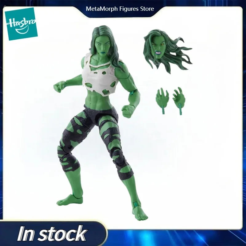Original Hasbro Marvel Legends Series She Hulk Anime Figure Collection Toy Model