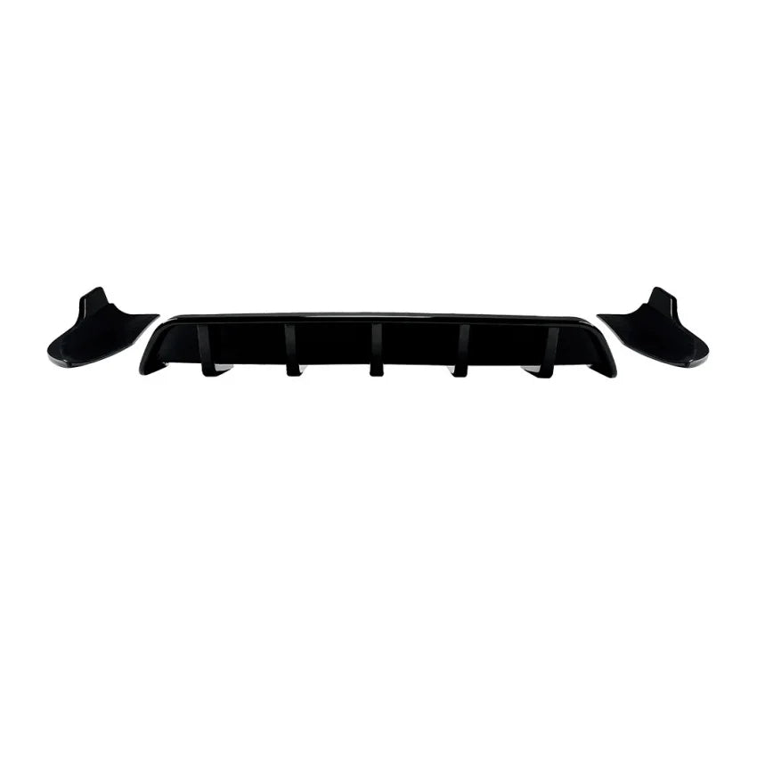 Car Rear Bumper Lip Diffuser For BMW X4 F26 2014-2018 M Sport Blade Spoiler Splitter Auto Accessories Body Kits Tuning Black