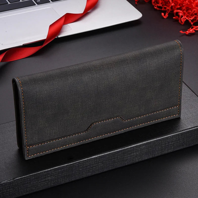 Men's Wallet Long Fashion Multiple Card Slots Men's Wallet Slim Long Thin Mens Luxury Wallet Designer Wallets Men with Coins Bag