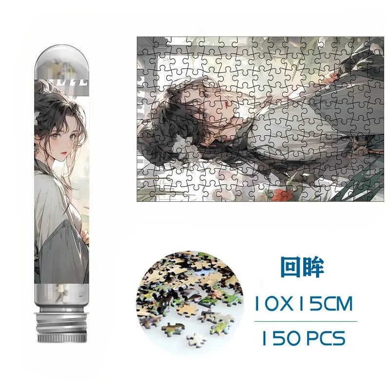 Mini Jigsaw Puzzles 150pcs Test Tube Puzzle Lucky Girl Decompress Toy Educational Family Game