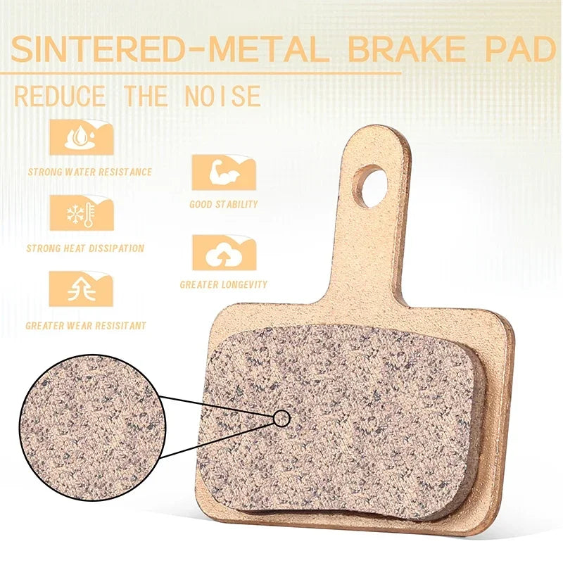 BUCKLOS Bicycle Disc Brake Pads for Shimano B01S/B03S/B05S-RX Sintered-Metal Mtb Bike Hydraulic Brake Pad Durable Cycling Parts