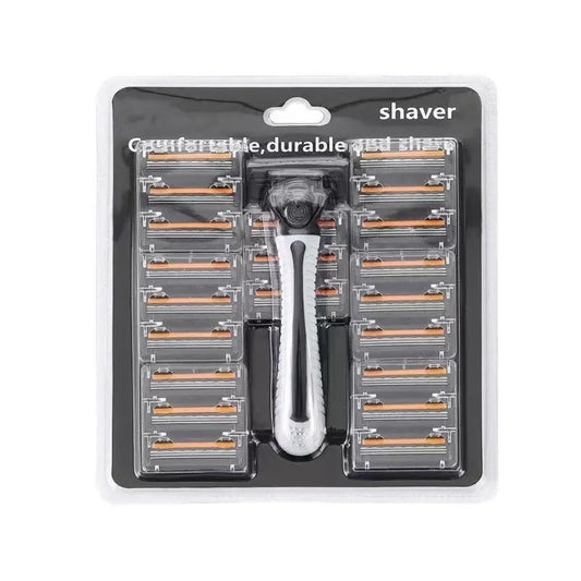 Men Razor Shaving 3Layer Shaver Reusable Razor Imported Blade Multi-Head Change
