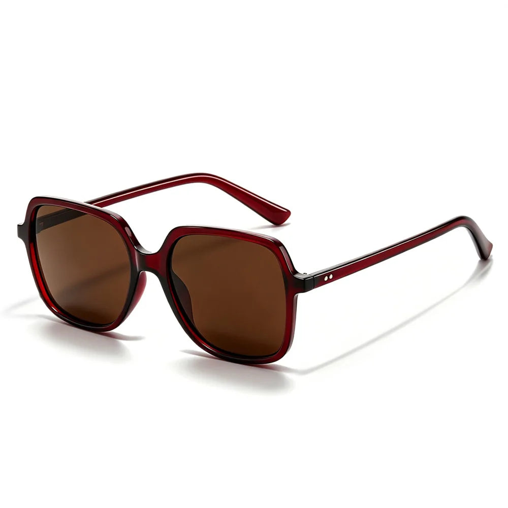 JNPCXI New Square Men Rivets Sunglasses Fashion Gradient Shades UV400 Women Outdoor Punk Sun Glasses