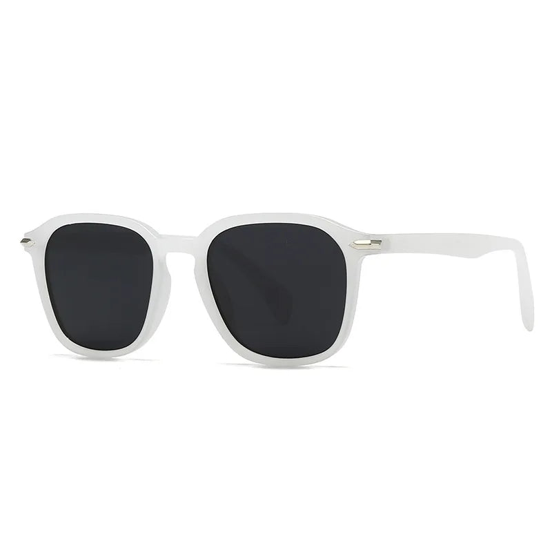JNPCXI New Square Men Sunglasses Fashion Shades UV400 Retro Rivets Women Luxury Black Yellow Sun Glasses