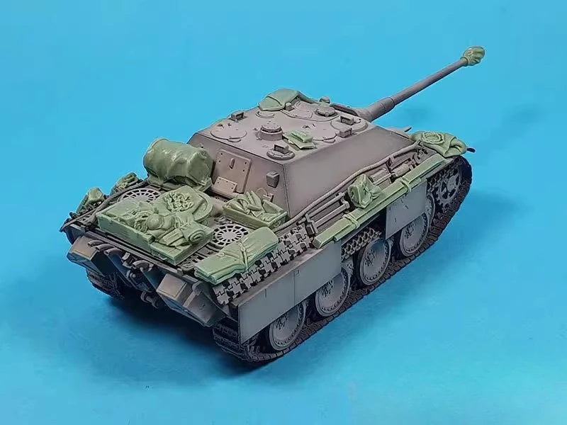 1: 72 Resin Model Scene Making Toy Gray Unpainted Resin Tank Stacks Suitable for Jagdpanther Accessories Set