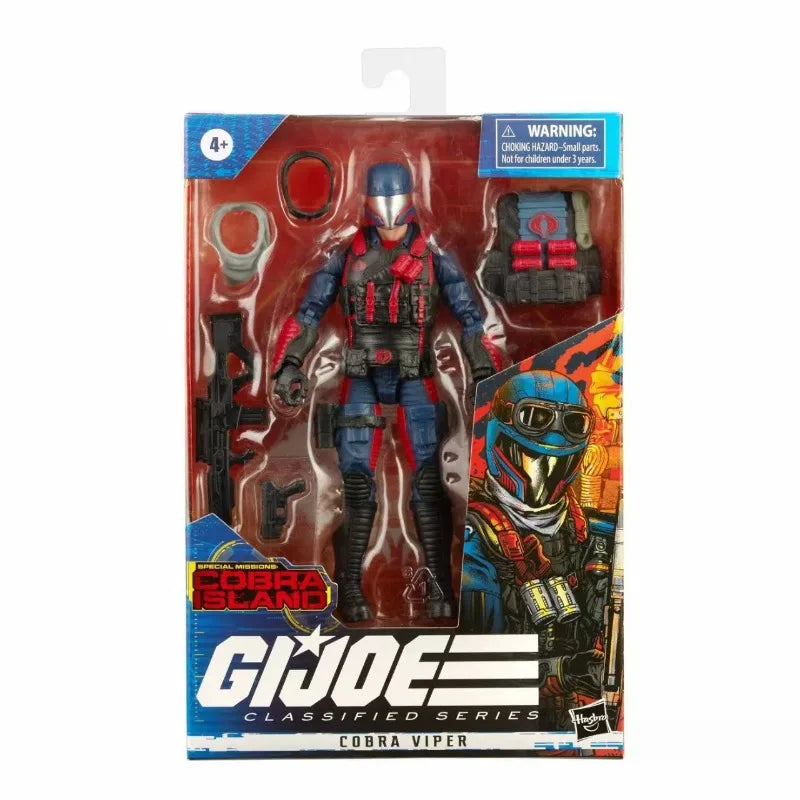 Original Hasbro G.I. Joe GI Joe Classfied Series Missions Cobra Island Cobra Viper Action Figure Collection Toys Ornaments