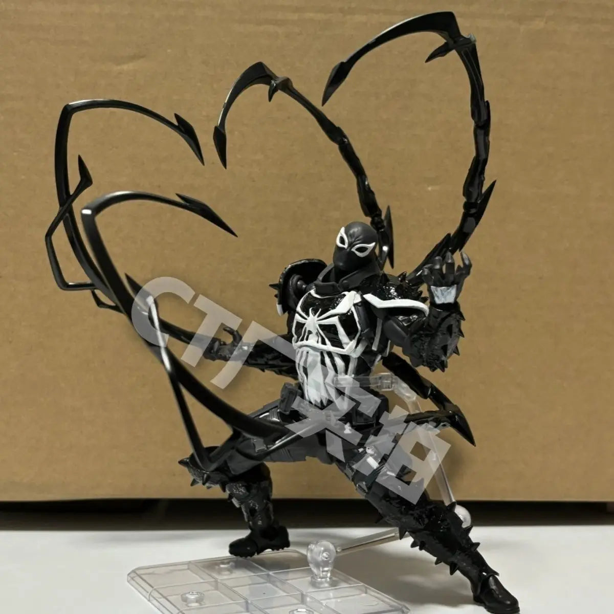 2024 Agent Venom Action Figure CT Version Kaiyodo  PVC Movable Collection Model