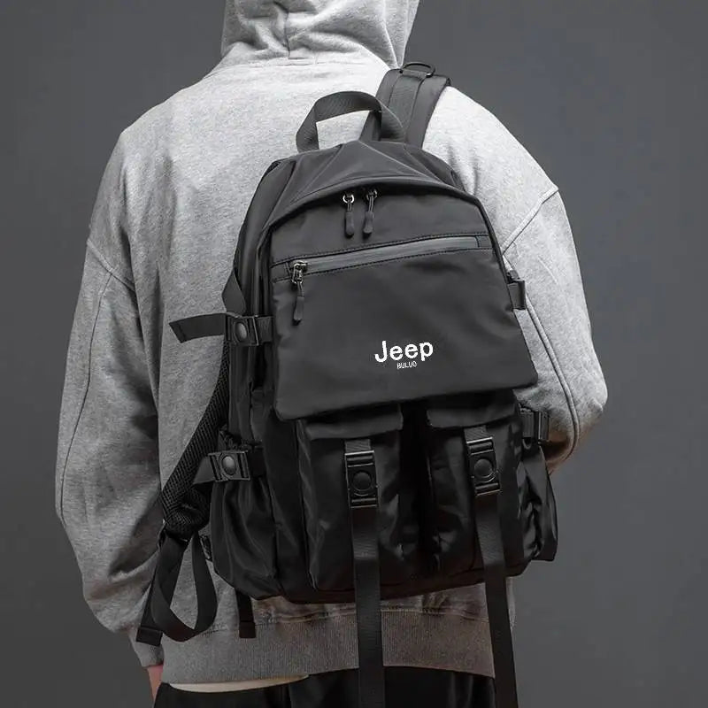 JEEP BULUO Men's Shoulder Casual Hiking Backpacks Travel Laptop Anti-Theft Bag