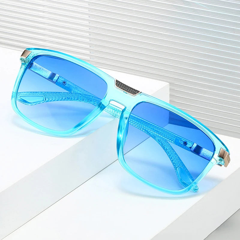JNPCXI New Ins Popular Fashion Gradient Women Sunglasses Black Leopard Shades UV400 Trending Men Outdoor Sun Glasses