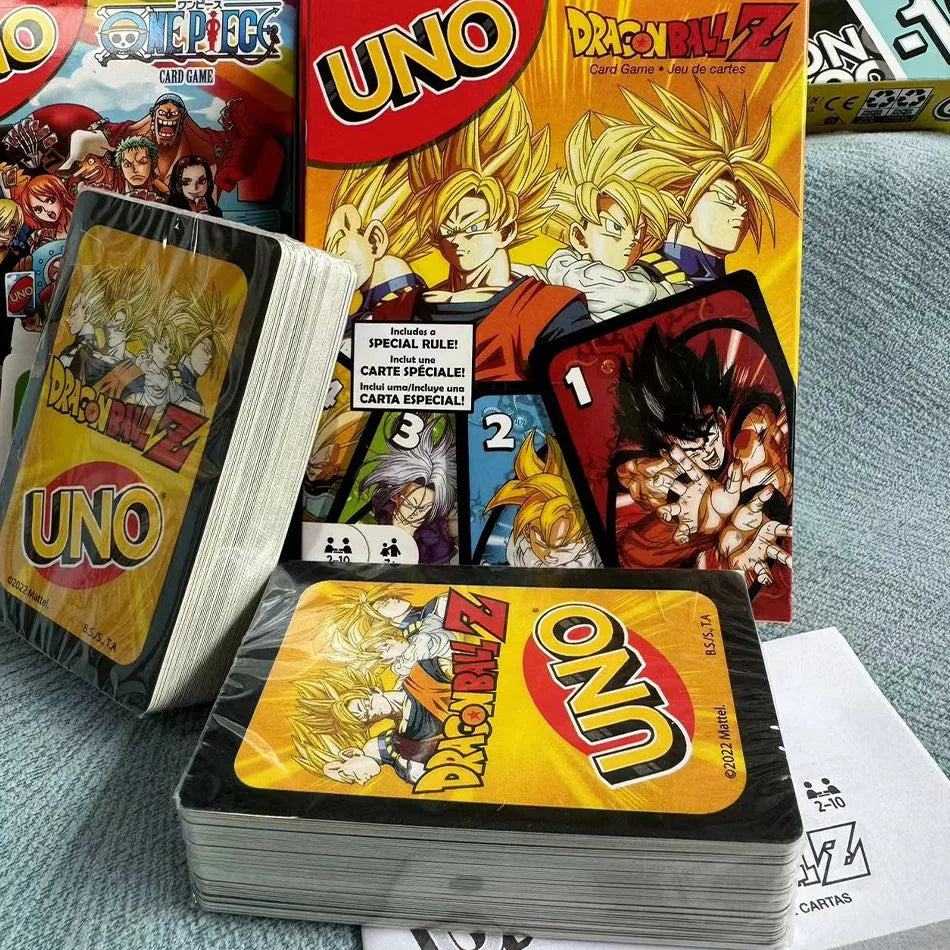 Mattel UNO Dragon Ball Z Card Game for Family Night Feat Tv Show Themed Graphics
