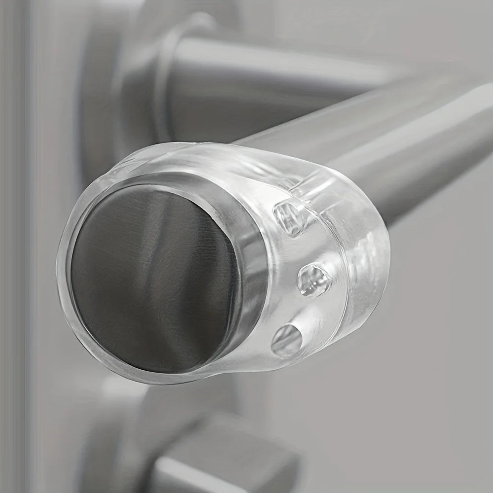 2/4pcs Transparent Door Handle Anti-collision Pads, Anti-collision Ring Window Door Handle, Anti-collision Wall Protection Cover