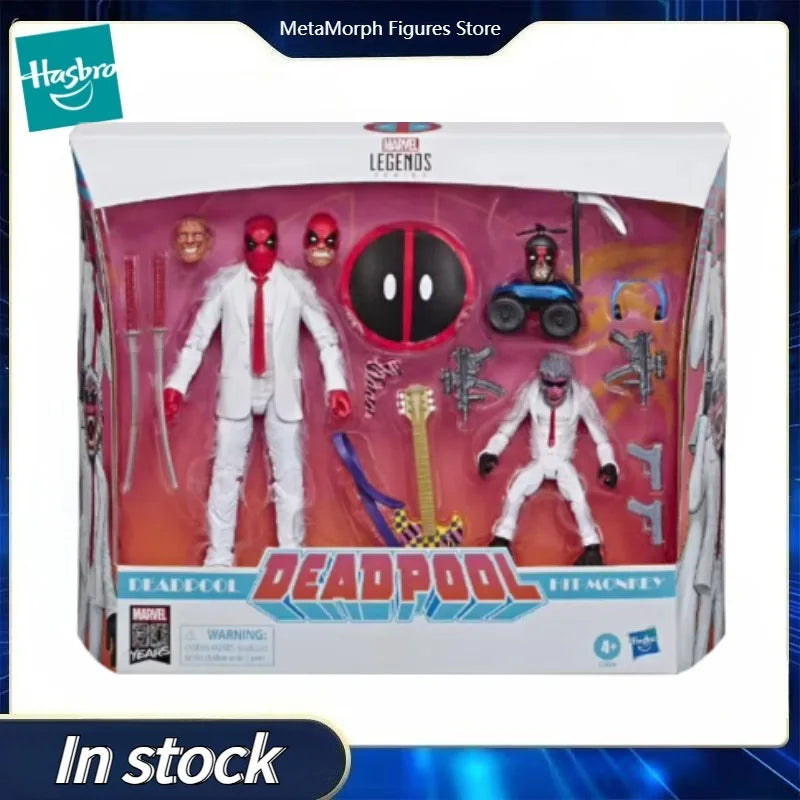 Original Hasbro Marvel Legends Series DEADPOOL & HT-MONKEY Anime Figure Toy Collection Model