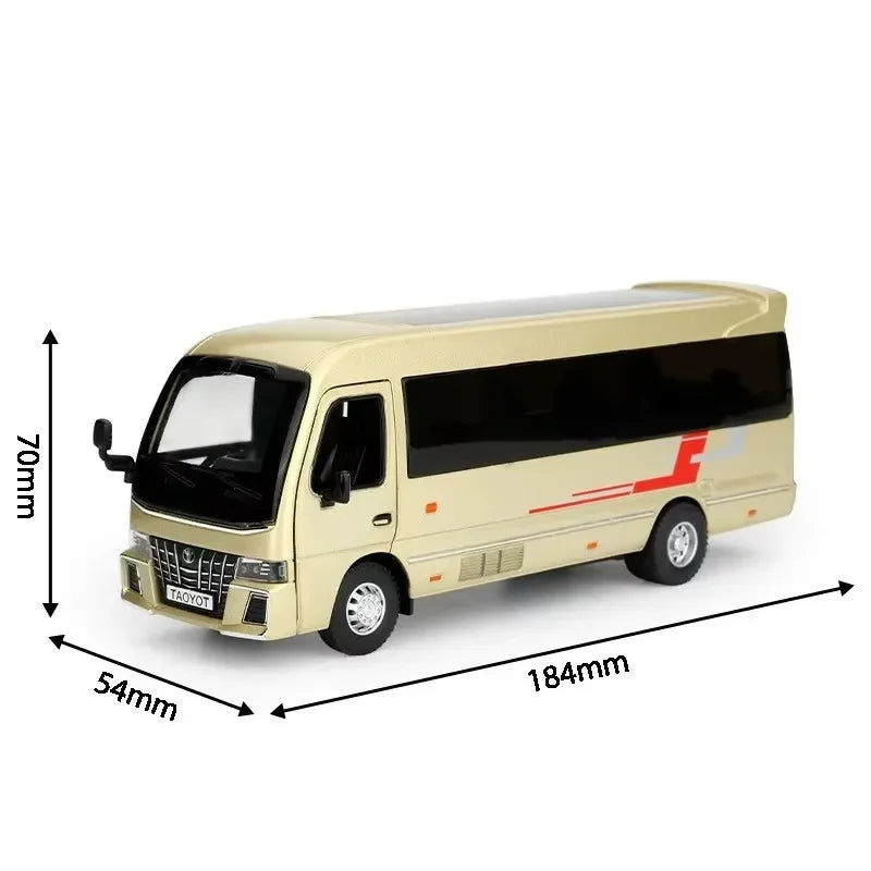 1:32 Sprinter Coaster Alloy Diecast Toys Cars Models Vehicles Pull Back with Sound Light Miniature Vehices Children's Ornaments