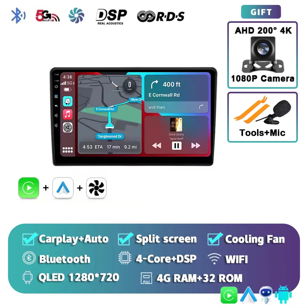 Android 15 Car Radio For Citroen Berlingo B9 Peugeot Partner Wireless Carplay Android Auto Stereo 4G Car Multimedia Player DSP 2