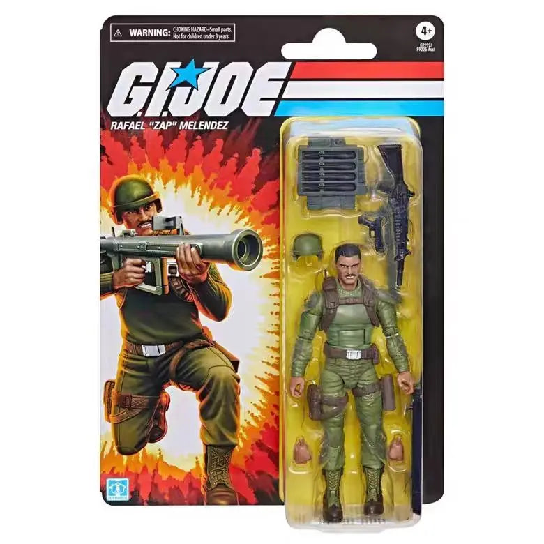 Original Hasbro G.I. Joe Classified Series Rafael 'Zap' Melendez/David 'Crazylegs' Thomas/Crimson Guard Anime Fiqure Model Toy