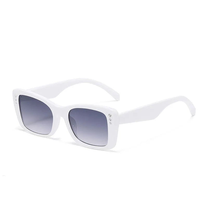 JNPCXI Vintage Suqare Women Luxury Sunglasses Diamond Shades UV400 Fashion Gradient Men Sun Glasses