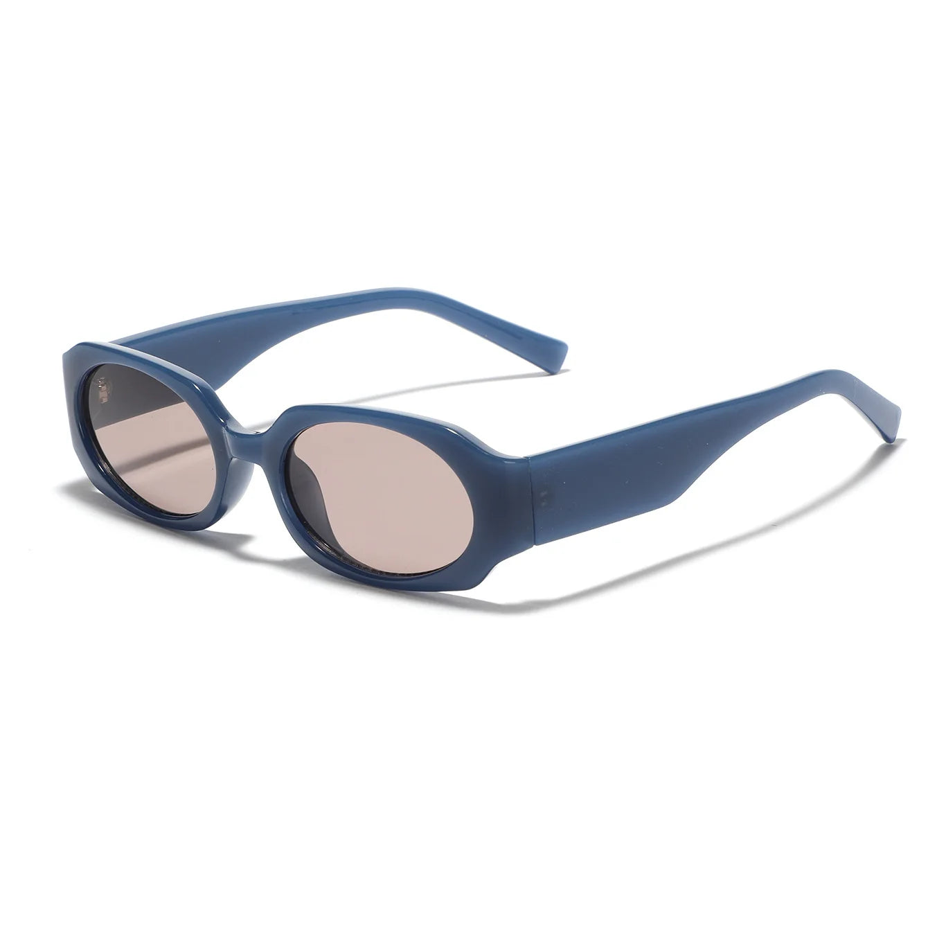 JNPCXI New Small Rectangle Sunglasses Women Champagne Shades UV400 Fashion Men Punk Sun Glasses