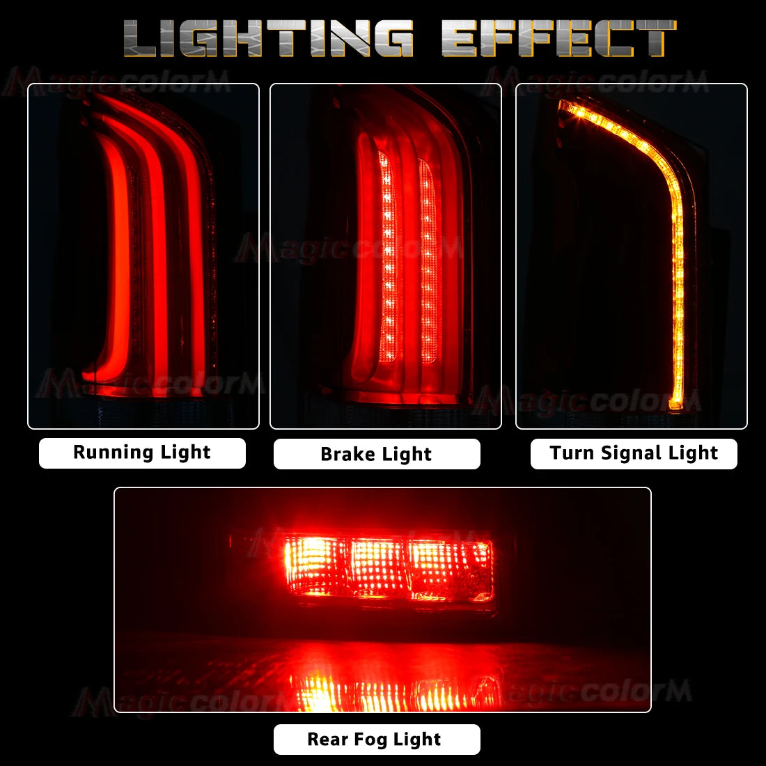 Car Tail Lamps For Mercedes-Benz Vito V-Class W447 2015 2016 2017 2018 2019 2021 2022 LED Brake Turn Signal Rear Fog Taillights