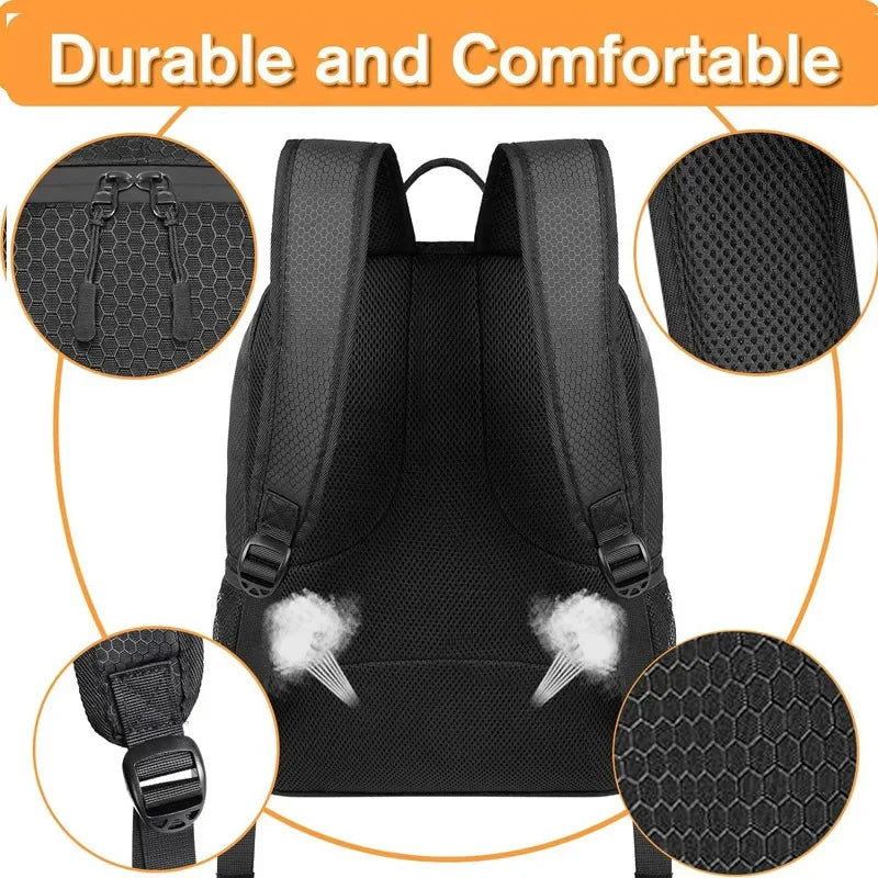 New Soccer Basketball Backpack with Shoes Pack Football Volleyball Bag for Teenagers Large Capacity Outdoor Travel Schoolbag