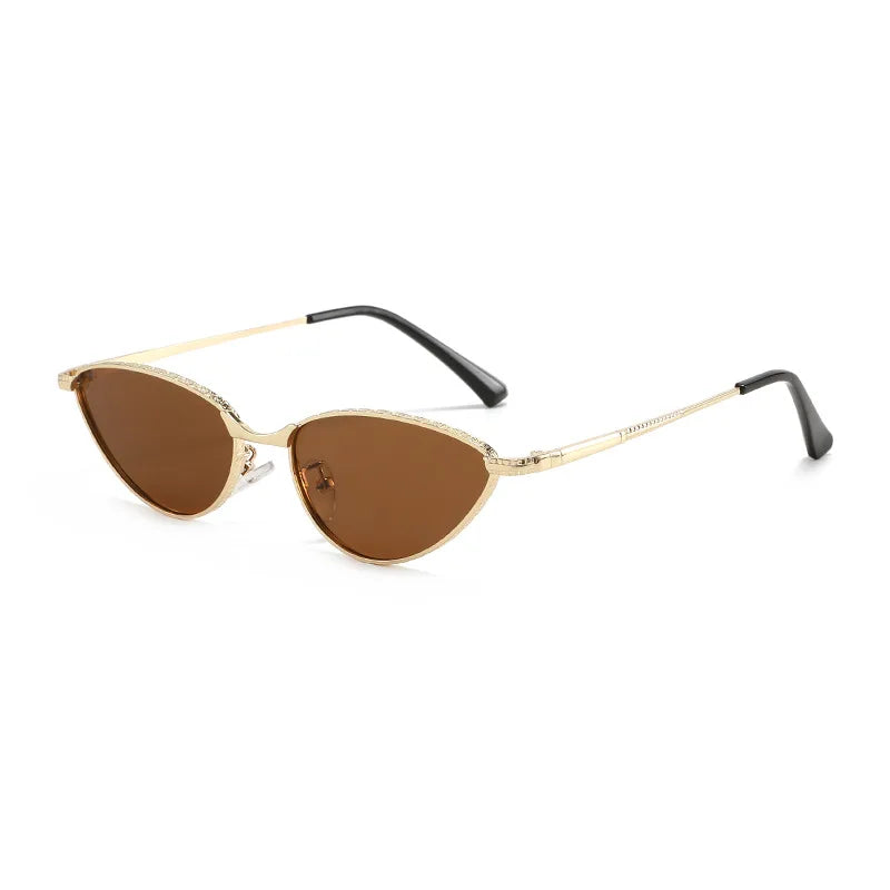 JNPCXI Retro Cat Eye Women Sunglasses Fashion Silver Blue Gradient Shades UV400 Men Sun Glasses