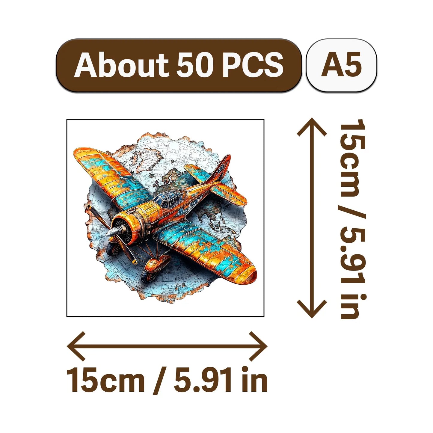 Nowadays Retro Art Style Wooden Jigsaw Puzzle Wood Home Decor Painting Christmas and Halloween Gift Toy for Teen and Kid