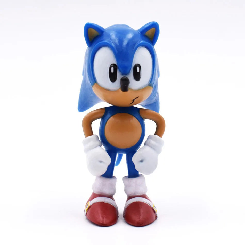 Sonic Tails Action Figures Blue Shadow Doll Cartoon Figurines Collectible Dolls