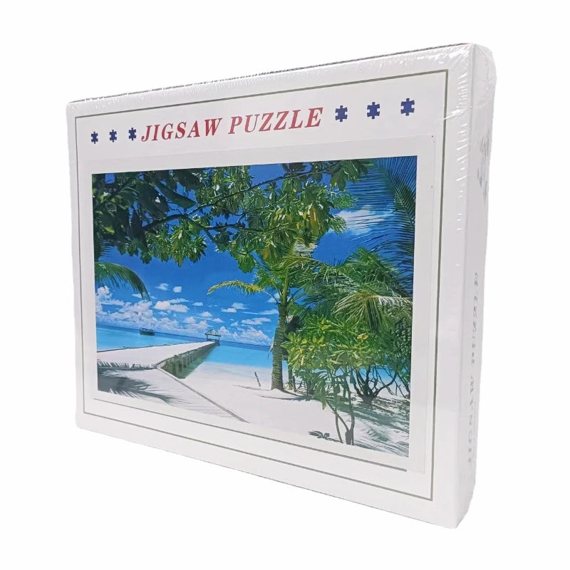 Adult Jigsaw Puzzle 1000 Pieces Coconut Palms 75*50cm Stress Relief Entertainment Toys Paper Puzzles High Quality Christmas Gift
