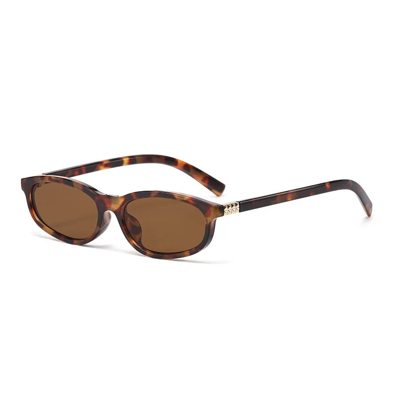 JNPCXI New Fashion Oval Sunglasses Women Retro Small Frame Sunglasses Luxury Brand Design Travel Sunglasses UV400