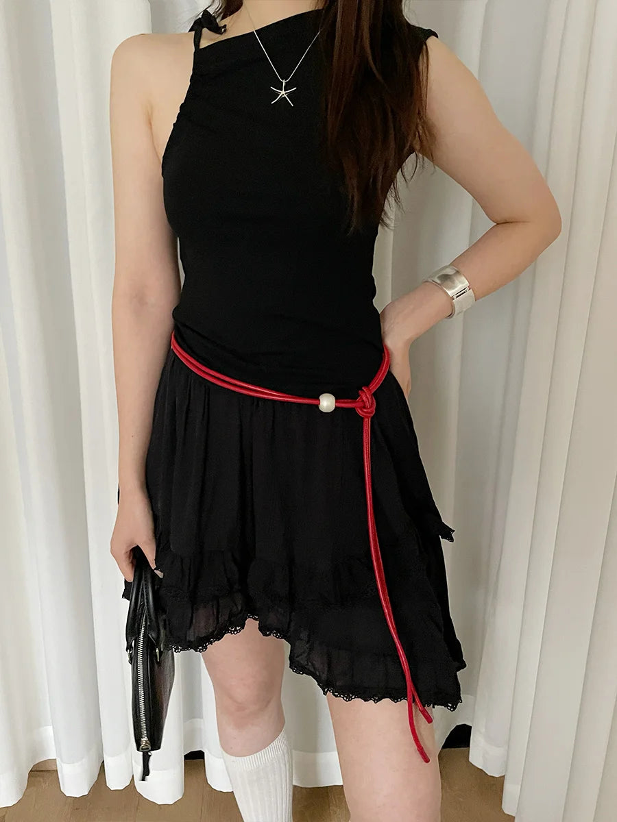 High-End Feeling Thin Waist Rope For Women Summer Waist-Cinching With Skirts Slimming And Versatile Belt With Personality