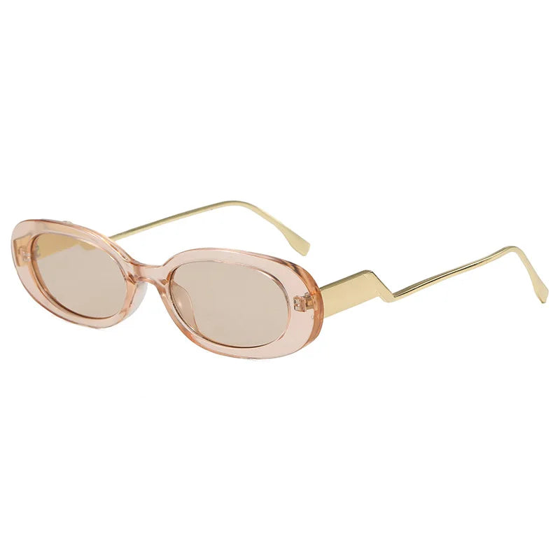 JNPCXI Cute Oval Sunglasses Women Fashion New Candy Color Sun Glasses Trendy Outdoor Casual Shades