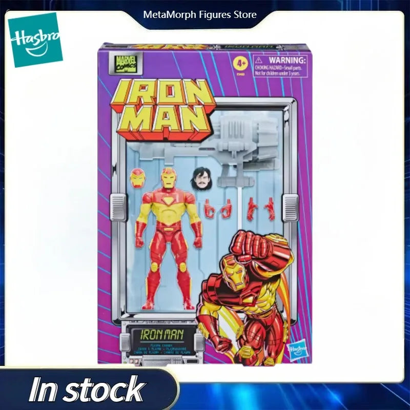 Original Hasbro Marvel Legends Series Iron Man Anime Figure Toy Model Collection