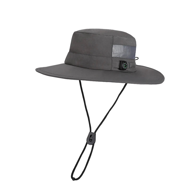 New summer women's sun hat - quick-drying and breathable fisherman hat for men, fishing and hiking compass hat